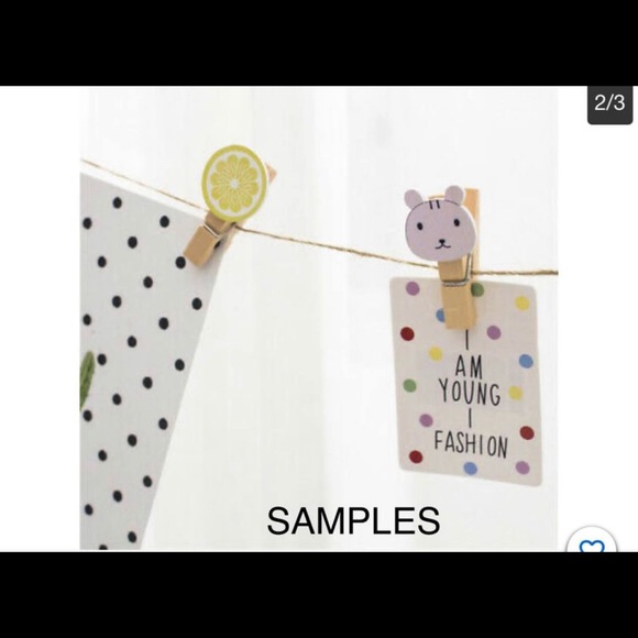 Decor Wooden Clip Set (pack of 10) Each for $13.00.         2 for $20.00 - Picture 3 of 3